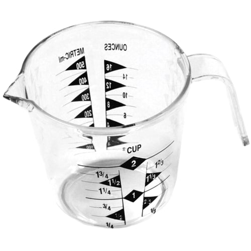 Clear Plastic 2-Cup Measuring Cup